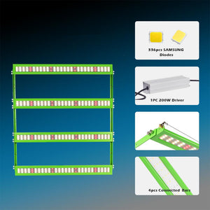 ECO Farm 50W/100W/150W/200W Barre Luminose Lampada LED per Coltivazione Con chips Samsung 281B