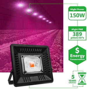 ECO Farm  Luce da coltivazione a LED a luce rossa impermeabile COB 50W spedizione veloce
