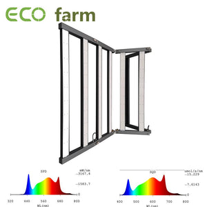 ECO Farm 780W/960W780W/960W Barra Luminosa Pieghevole Luce LED Coltivazione Dimmerabile a Ciclo Completo per Serra