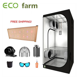ECO Farm 3.3'x3.3' Kit Essenziale per Tende da Coltivazione - 240W Samsung 301H UV+IR Quantum Board