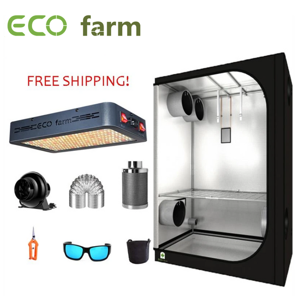 ECO Farm 4'x4' Kit Essenziale per Tende da Coltivazione - 480W SMD Patatine Fritte Pannello LED Grow
